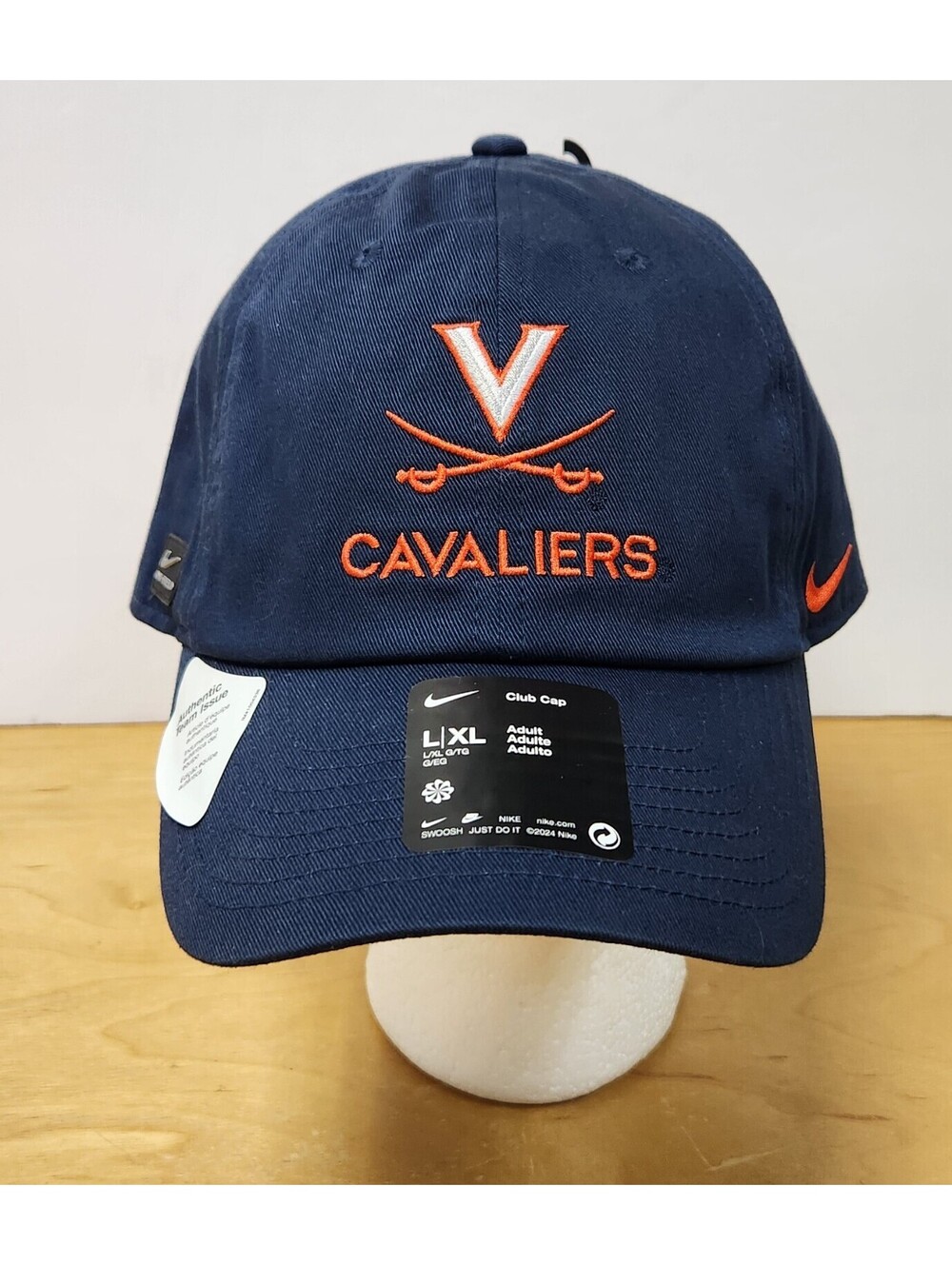 Nike NCAA University of Virginia UVA Cavaliers Sideline Club Cap Hat L/XL NWT